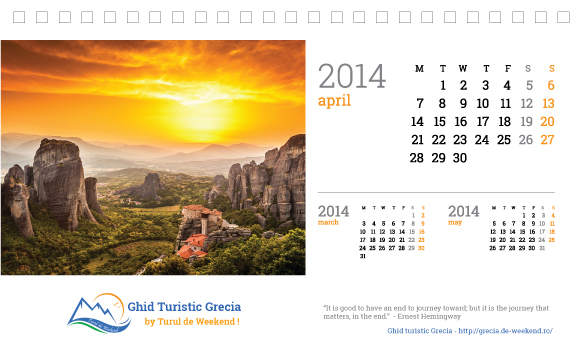 Calendar 2014 Aprilie