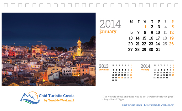 Calendar 2014 Ianuarie
