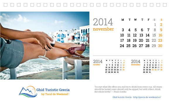 Calendar 2014 Noiembrie