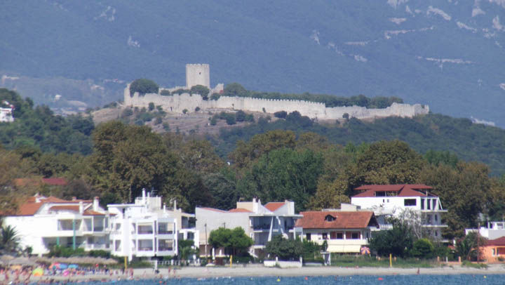 Castelul Platamonas vazut din Nei Pori