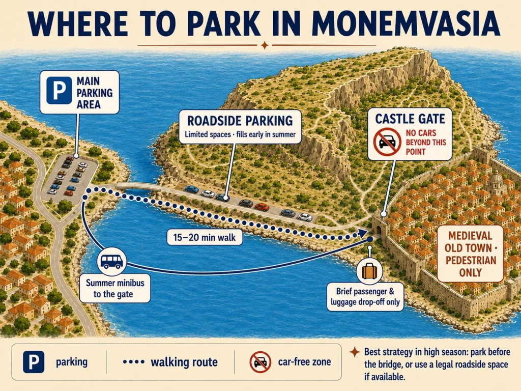 where-to-park-in-monemvasia